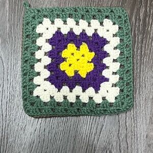 Handmade Crochet Granny Square 8.5”